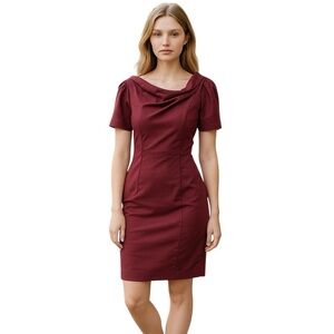 Nina Ricci Silk Crepeโ Sheath Asymmetric Dress